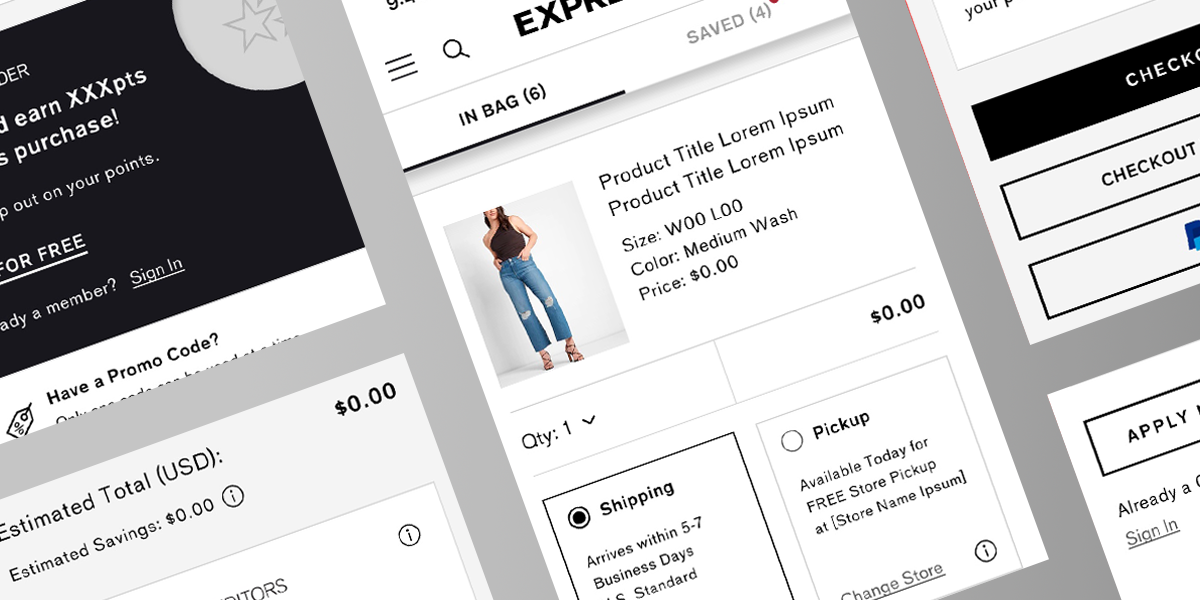 Bag & Checkout Redesign